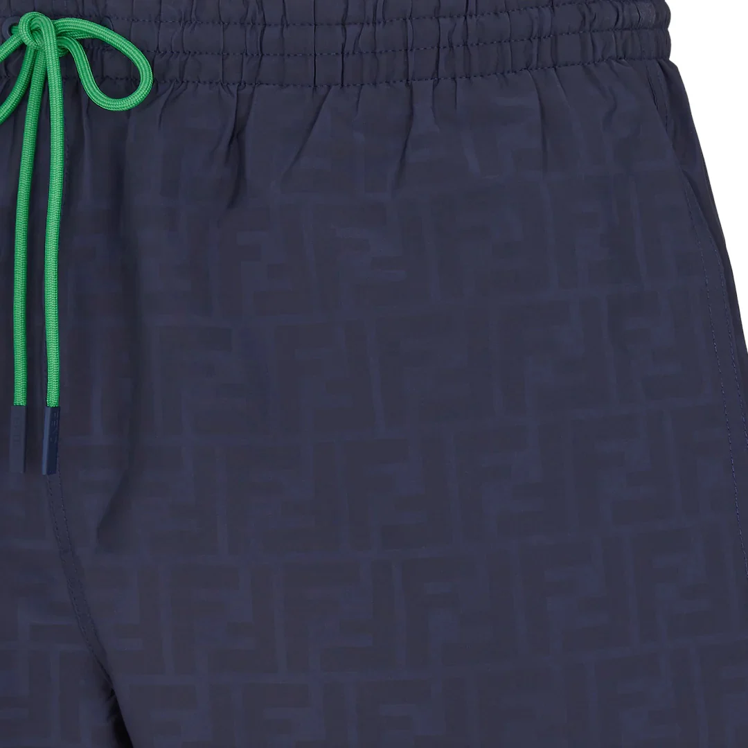 Fendi FF Water Reactive SwimShorts Navy - Image 3