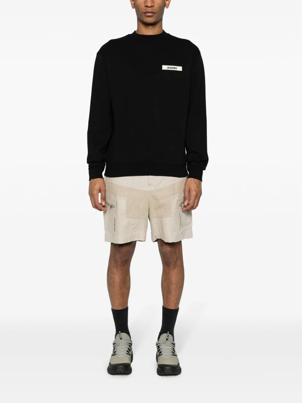 Jacquemus Gros Grain Crewneck Black - Image 3