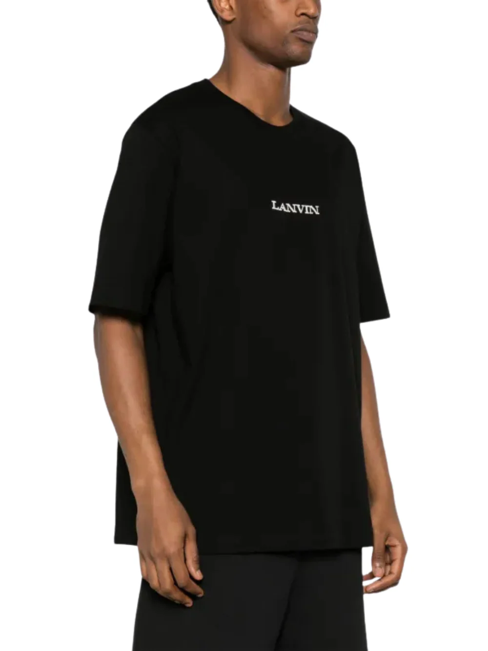 Lanvin Embroidered Small Logo T-Shirt Black - Image 2