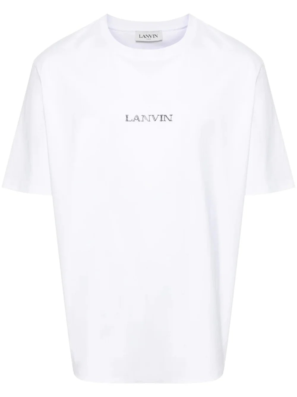 Lanvin Embroidered Small Logo T-Shirt White