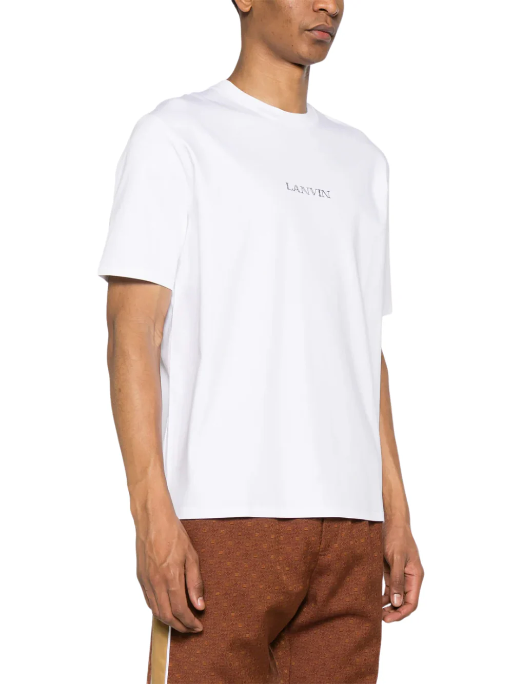 Lanvin Embroidered Small Logo T-Shirt White - Image 2